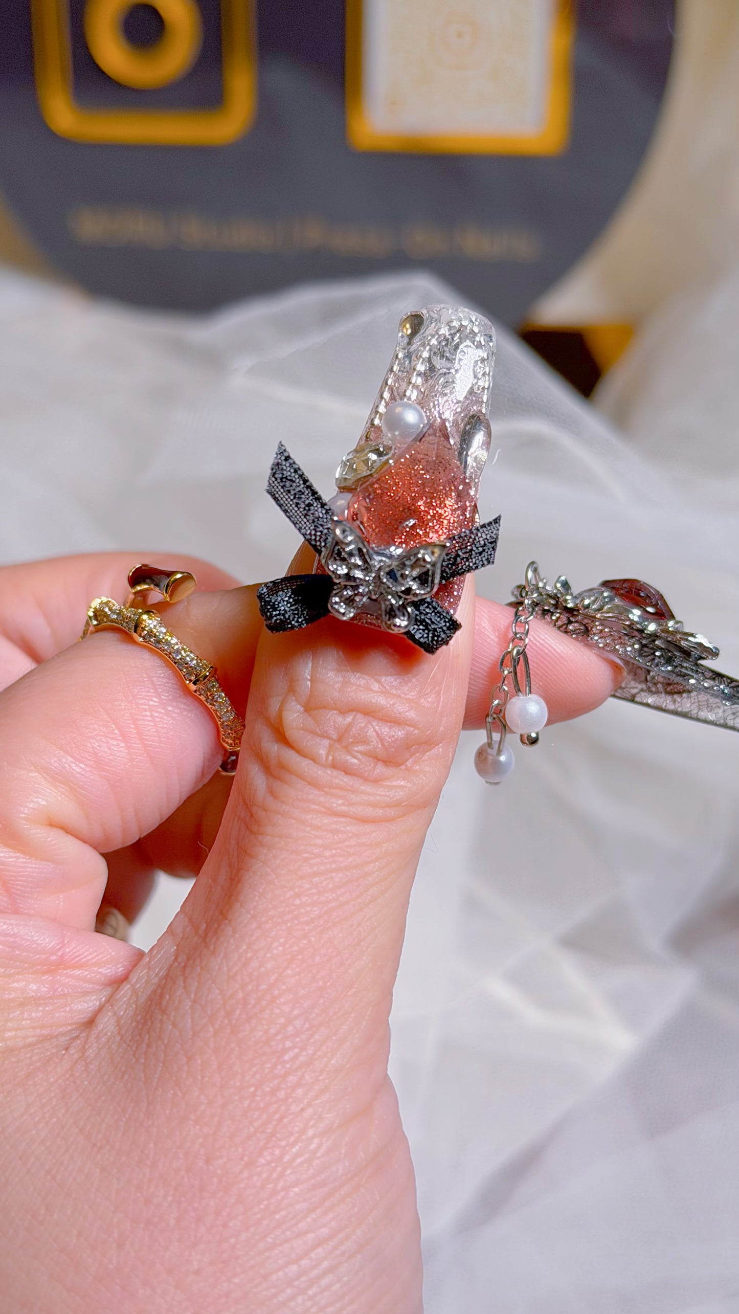MORU Studio Crimson Doll Press On Nails