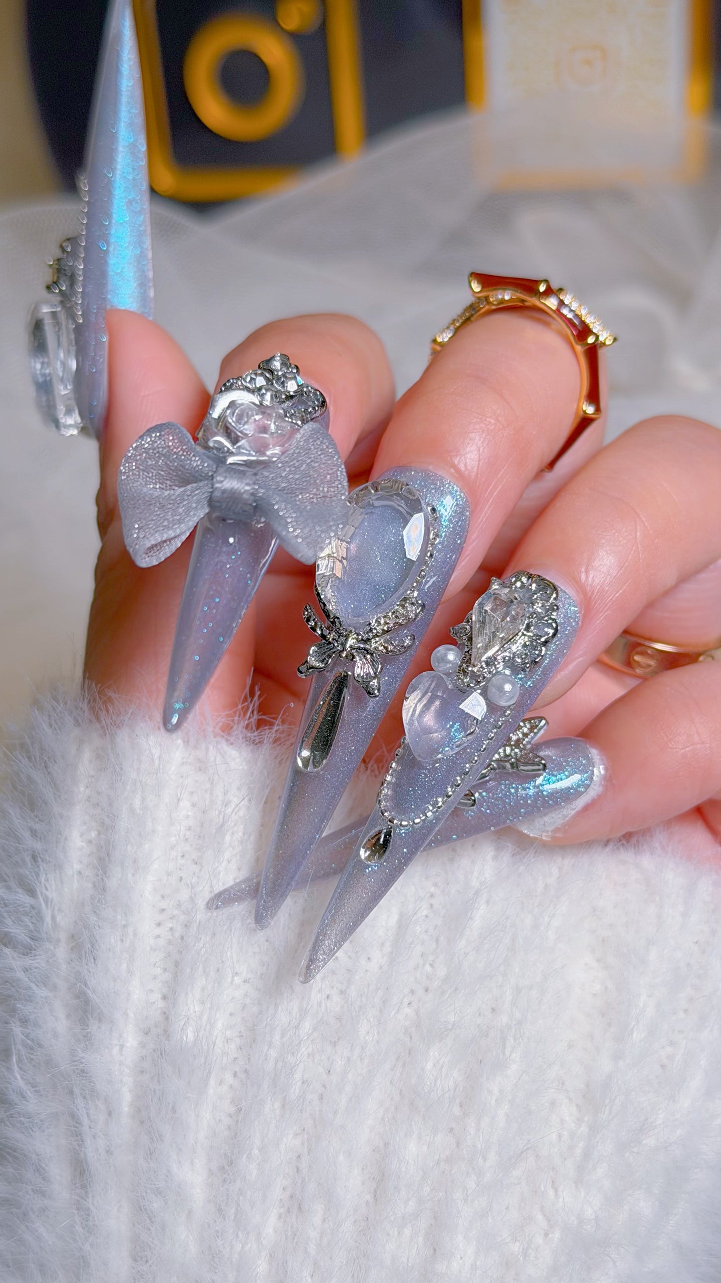 Glacier Rose Luxe Press-On Nails