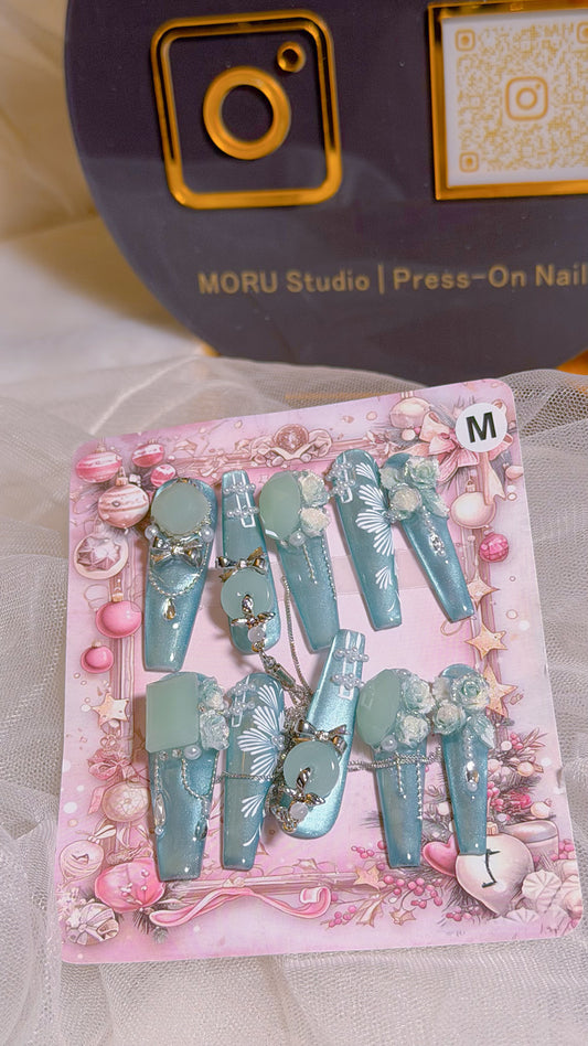 Crystal Bloom Press-Ons
