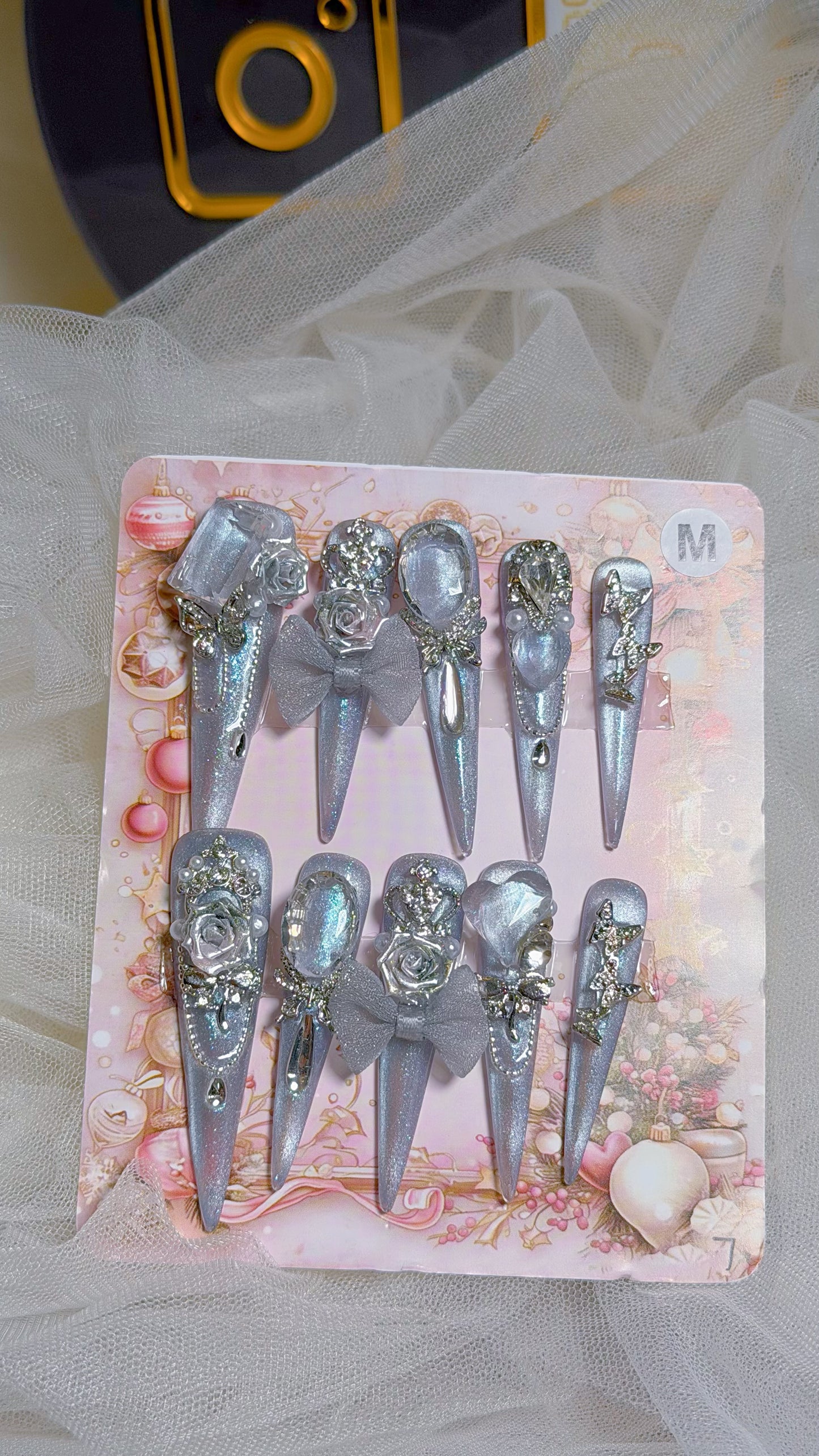 Glacier Rose Luxe Press-On Nails