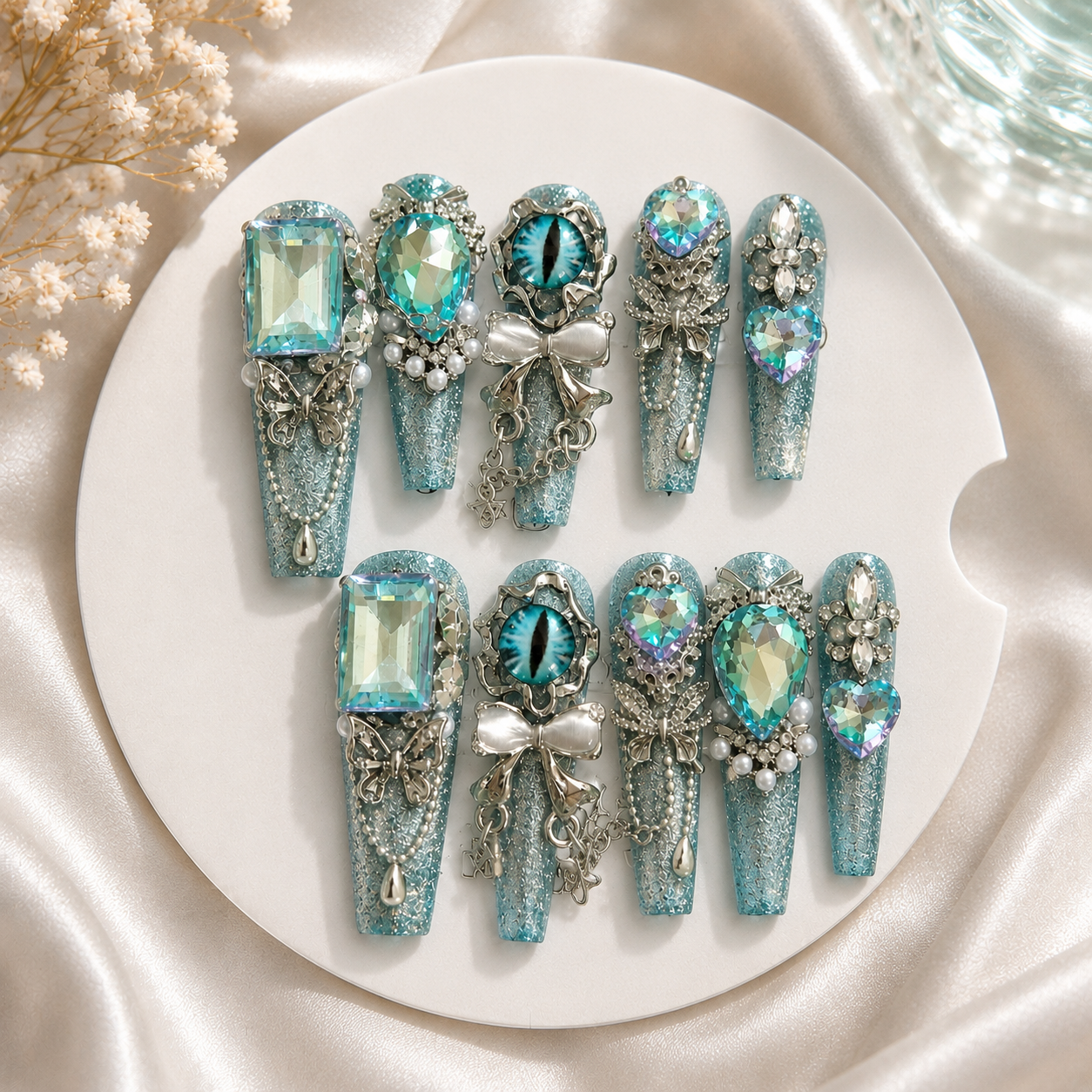 Sea Dragon Eye Press-On Nails M