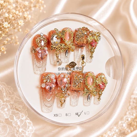 MORU Studio Princess Bloom Press-On Nails M